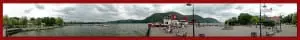 8-15-2010 JOHN J HARVEY FIREBOAT PANORAMA COLD SPRING best with trolly and gazebo email for liz