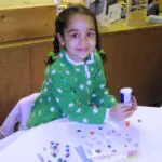 Chanukah Little Girl Mosaic