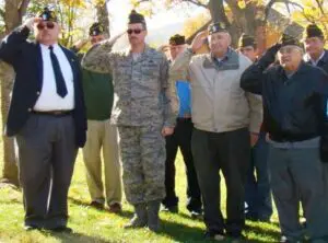 Small group salute