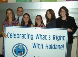 ( L to R) Erica Dubrawski, Lou Sassano, Kristen Savastano, Jennifer Minutillo, Kimberly McCollum, and Jennifer Wilson