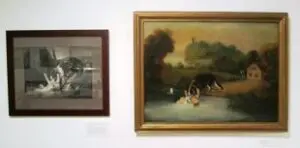 Two versions of Rescue of William King by the Family Dog