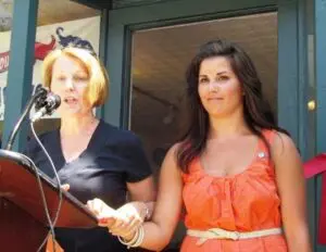 Town board incumbent Barbara Scuccimarra and newcomer Katie Giachinta