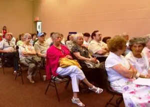 some of the audience for the Galef forum