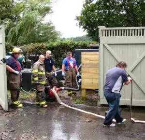 Crews worked to repair the West St. Pumping Station