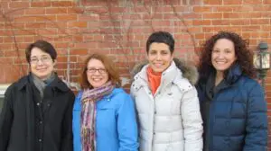 (L-R) Haldane PTA Middle School Vice President Heather Schroder, President Laura Danilov, High School Vice President Tara Flagler and Corresponding Secretary Beth Edelson