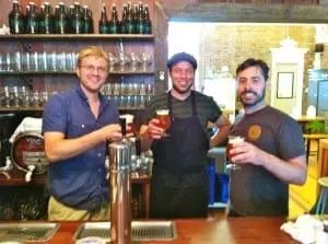 L-R-John-Kelly-Matt-Hutchins-and-John-Anthoney-Gariulo-at-The-Hop-300x223