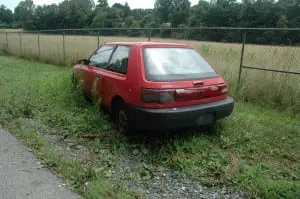 Abandoned car