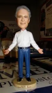 Curto presented Merandy with his own bobble-head doll