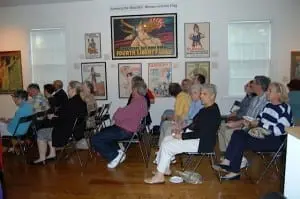 full house for the lecture, at the PCHS museum