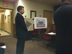 Developer Paul Guillaro addressing Cold Spring Planning Board