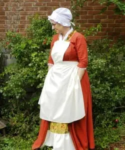 Mary Ann Kronk in her period costume design