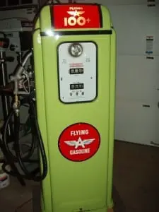 gas pump A restored Flying A pump