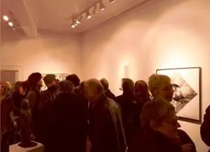 Sculpture by Ada Pilar Cruz stands quiet and proud amidst the crowd at the bau Gallery