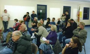 part of the audience for the Planning Board meeting