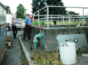sewage plant exterior