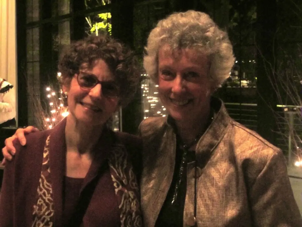 Beacon Arts Awards Margery Groten and Linda Hubbard close up