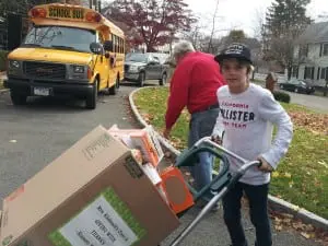 Garrison student at food pantry