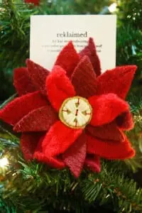 Pointsettia pin by Kat Stoutenborough