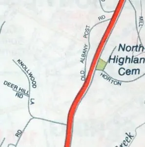 The Knollwood Lane area