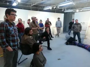 A recent meeting of the Peekskill Artist Club (Photo courtesy of HVCCA)