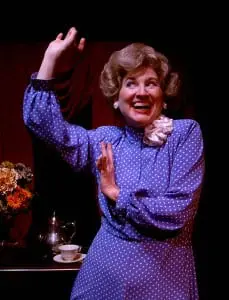Elaine Bromka as Betty Ford in 'Tea for Three' (Photo by Ron Marotta)