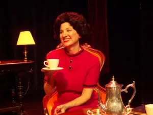 Elaine Bromka as Lady Bird in 'Tea for Three' (Photo by Natalie Heller)