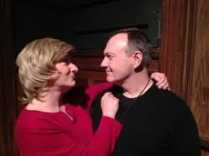 Rhonda Smith and Brendan Ryan in Prisoners at the Depot Theatre