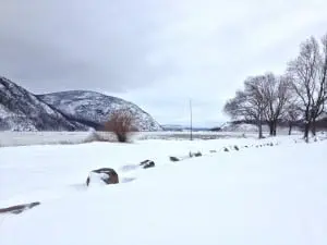 Storm King from Dockside, early Saturday morning, Feb. 9