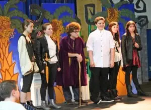 Garrison School eighth graders in 'The Tempest' (Photo courtesy of GUFS)