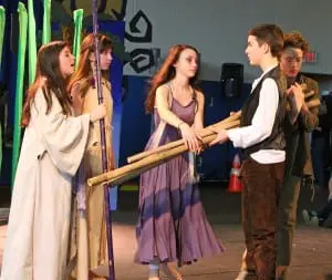 Garrison School eighth graders in 'The Tempest' (Photo courtesy of GUFS)