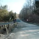 The intersection of Old Albany Post Road and Sprout Brook Road (Photo by L.S. Armstrong)