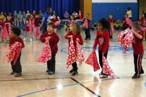 Garrison School kindergarten and first-grade students perform in Move It 2 on March 14. Photo courtesy of Garrison School