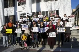 Moms Demand Action for Gun Sense in America at Old Court House in Carmel (Photo by K.E. Foley)