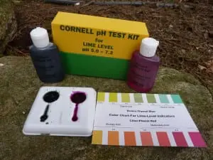Soil test kit from Cornell Cooperative Extension Photo by P. Doan