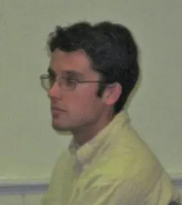 Roberto Muller of Cold Spring presented on a resolution on Indian Point at the June 6 Town Board meeting. Photo by L. Powers
