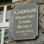 Garrison School sign