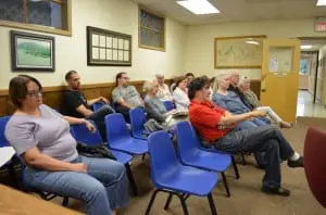 Several residents of lower Cold Spring turned out for the Village Board's flood workshop June 4. Photo by J. Tao