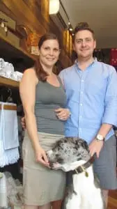 James and Tara Caroll and their Great Dane Percy