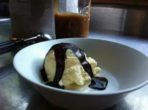 Dark chocolate special sauce Photo by C. Barbour
