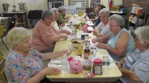 The Putnam County Office for the Aging offers a lunch program for seniors at the Friendship Center located in the American Legion Hall in Cold Spring.