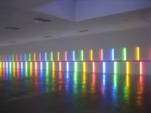 A 1996 installation by Dan Flavin in Houston