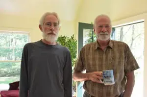 Alan Vardy and Tom Whyatt gather with the Friends' worship group in Philipstown.