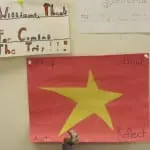 A STAR star adorns the wall of Mr. Williams' classroom.