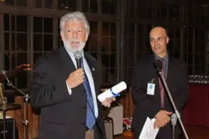 Haldane District Superintendent Mark Villanti and HSF vice president Craig Roffman
