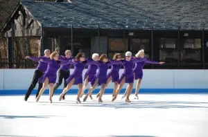 Members of the Bear Mountain Figure Skating Club performing in their annual skate show.