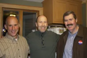 John Van Tassel, Richard Shea and first-time candidate Michael Leonard