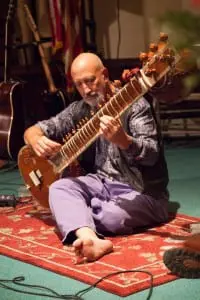John Dube, pictured with his sitar. ( Image courtesy of John Dube)