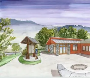 Renderingâofâprojectedâ"BuildingâTwo"âandâpartâofâtheâcourtyardâarea (ImageâcourtesyâofâFOFâ&âHHSP)