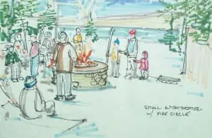 RenderingâofâprojectedâfirepitâareaânearâCanopusâBeachâatâFahnestockâWinterâPark (ImageâcourtesyâofâFOFâ&âHHSP)