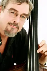 Double bass player John Feeney